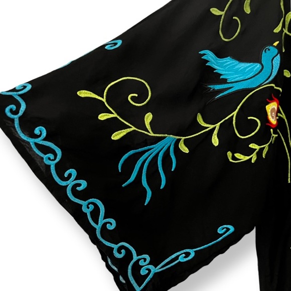 Maxi Floral Bohemian Embroidered Dress - Picture 3 of 4